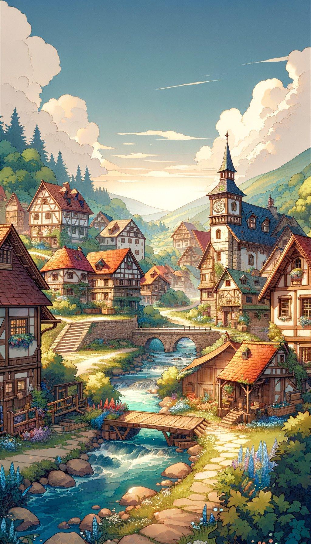 welcome to town background image